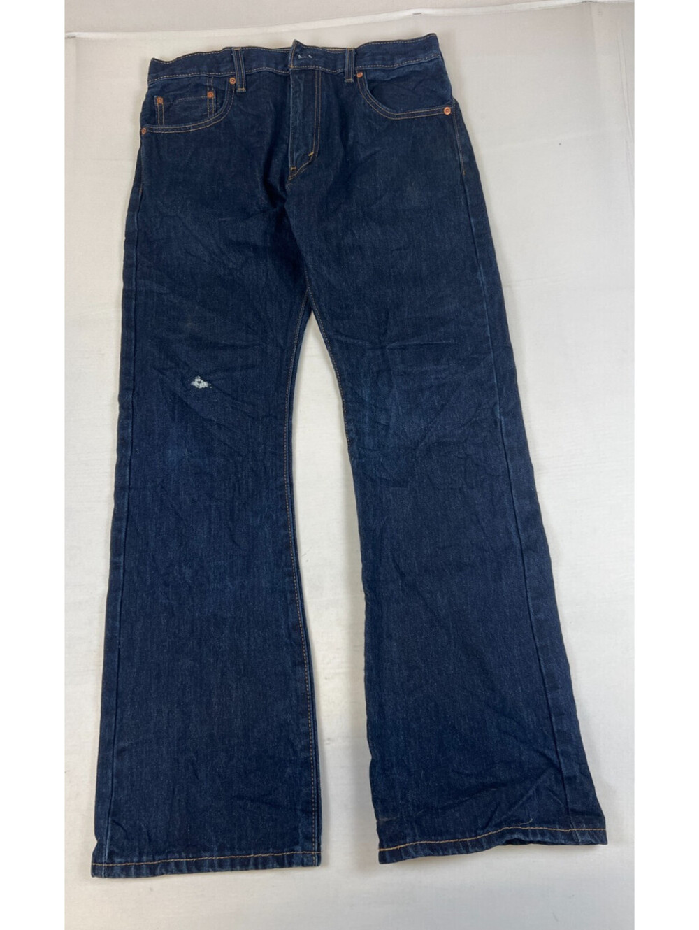Levi's Men 517 Bootcut Jeans Dark Blue Size W33 L32 Cotton Denim Pants